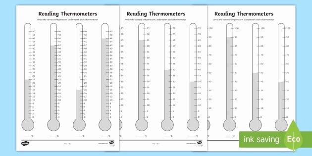Reading A thermometer Worksheet Unique New Reading thermometers Up In 2s 5s 10s Worksheet