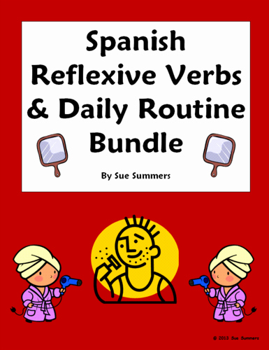 Reflexive Verbs Spanish Worksheet Lovely Spanish Adjectives Of People Packet Vocabulary Practice