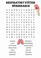Respiratory System Worksheet Answer Key New Biology Word Search Puzzle the Respiratory System