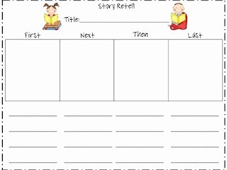 Retelling A Story Worksheet Awesome First Grade Fanatics Story Retell Printable