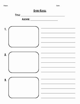 Retelling A Story Worksheet New Story Retell Graphic organizer Freebie by Ms Guan
