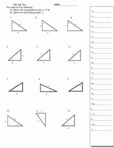 Right Triangle Trig Worksheet Answers Unique Trigonometry and Right Triangles 11th 12th Grade
