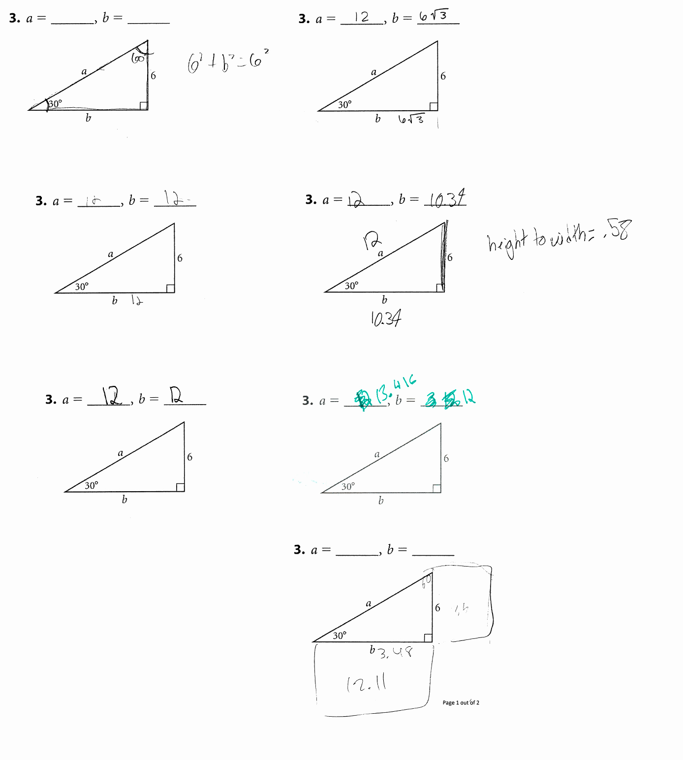 Right Triangle Trigonometry Worksheet Answers Elegant Trigonometry Ratios In Right Triangles Worksheet the Best