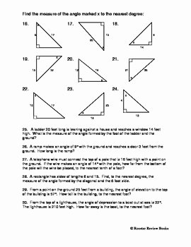 Right Triangle Trigonometry Worksheet Awesome Right Triangle Trigonometry Using sohcahtoa by Dawn