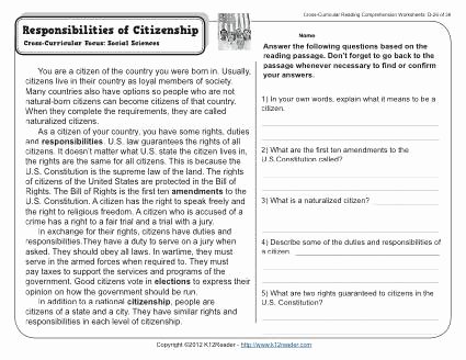 Rights and Responsibilities Worksheet Inspirational 13 Best Of Printable Worksheets Responsibility