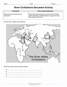 River Valley Civilizations Worksheet Awesome Pin On Tcc Early Civilization