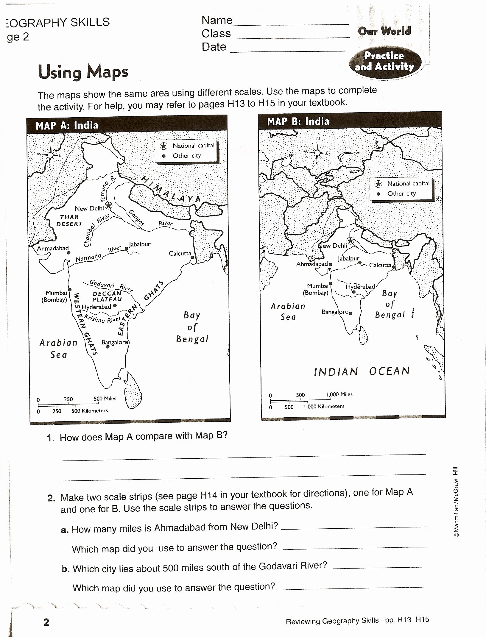 River Valley Civilizations Map Worksheet