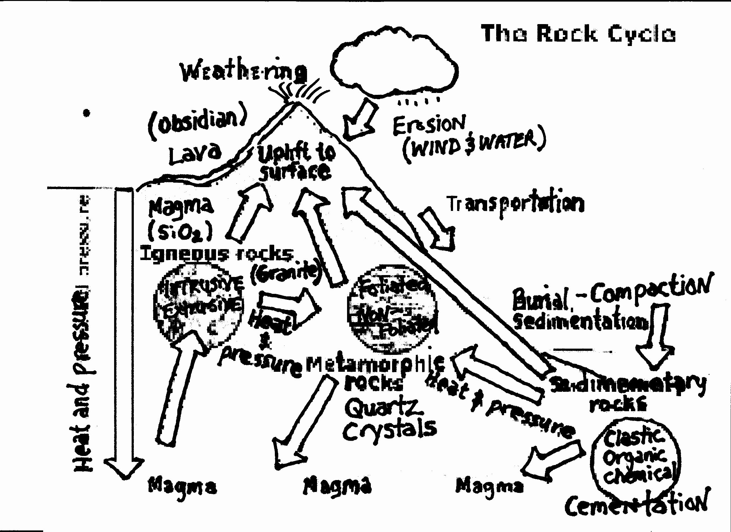 Rock Cycle Worksheet Answers Best Of Worksheet Rock Cycle Diagram Worksheet Grass Fedjp