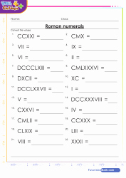 Roman Numerals Worksheet Pdf Lovely 4th Grade Math Worksheets