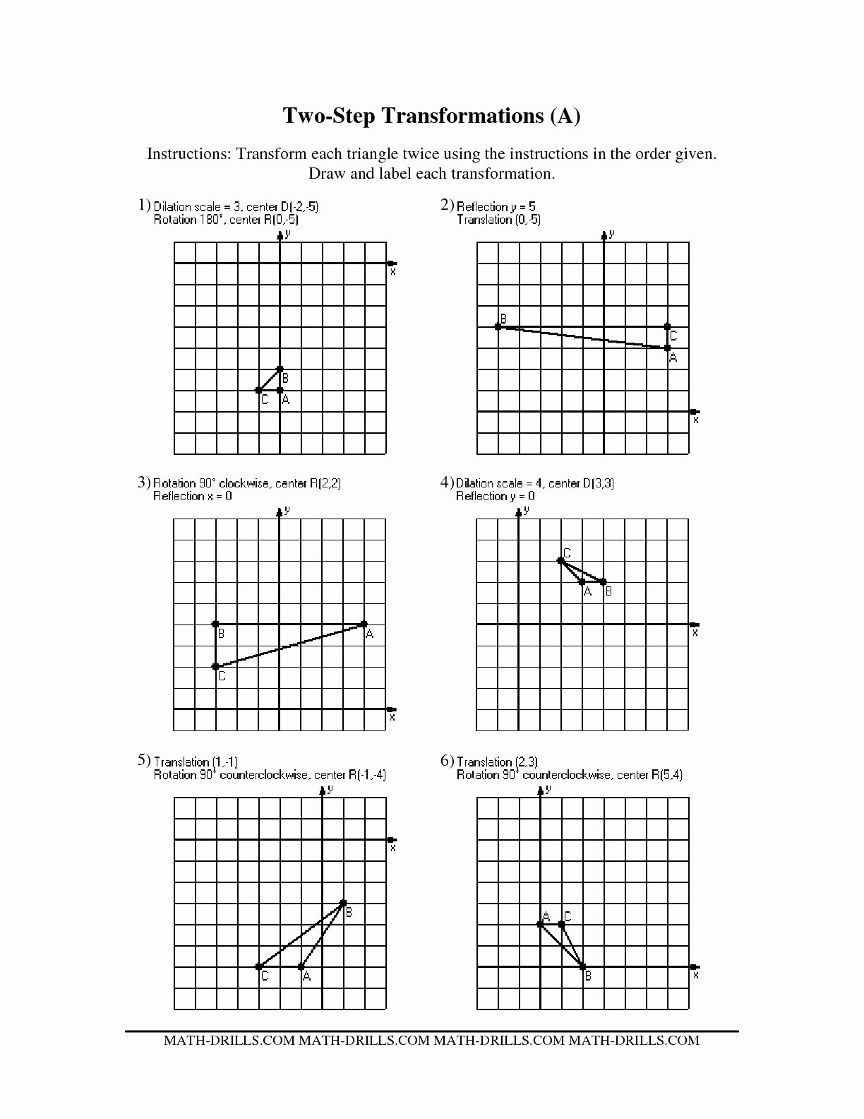 Rotations Worksheet 8th Grade Inspirational Translation Math Worksheet