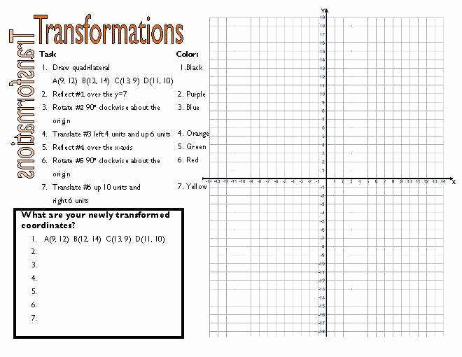 Rotations Worksheet 8th Grade Unique Rotation Worksheet