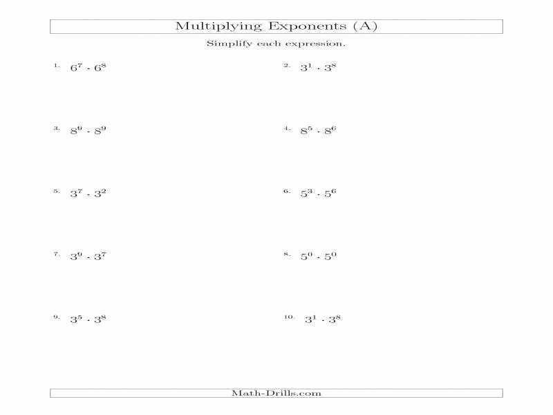 Rules Of Exponents Worksheet Pdf Best Of Exponents Worksheets Pdf