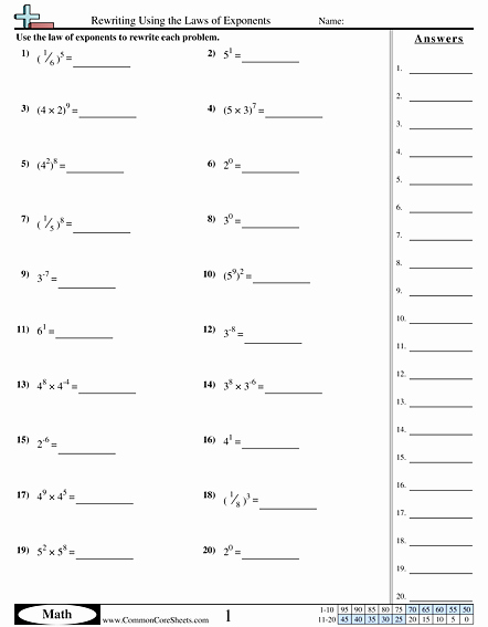 Rules Of Exponents Worksheet Pdf Best Of Search for A Worksheet
