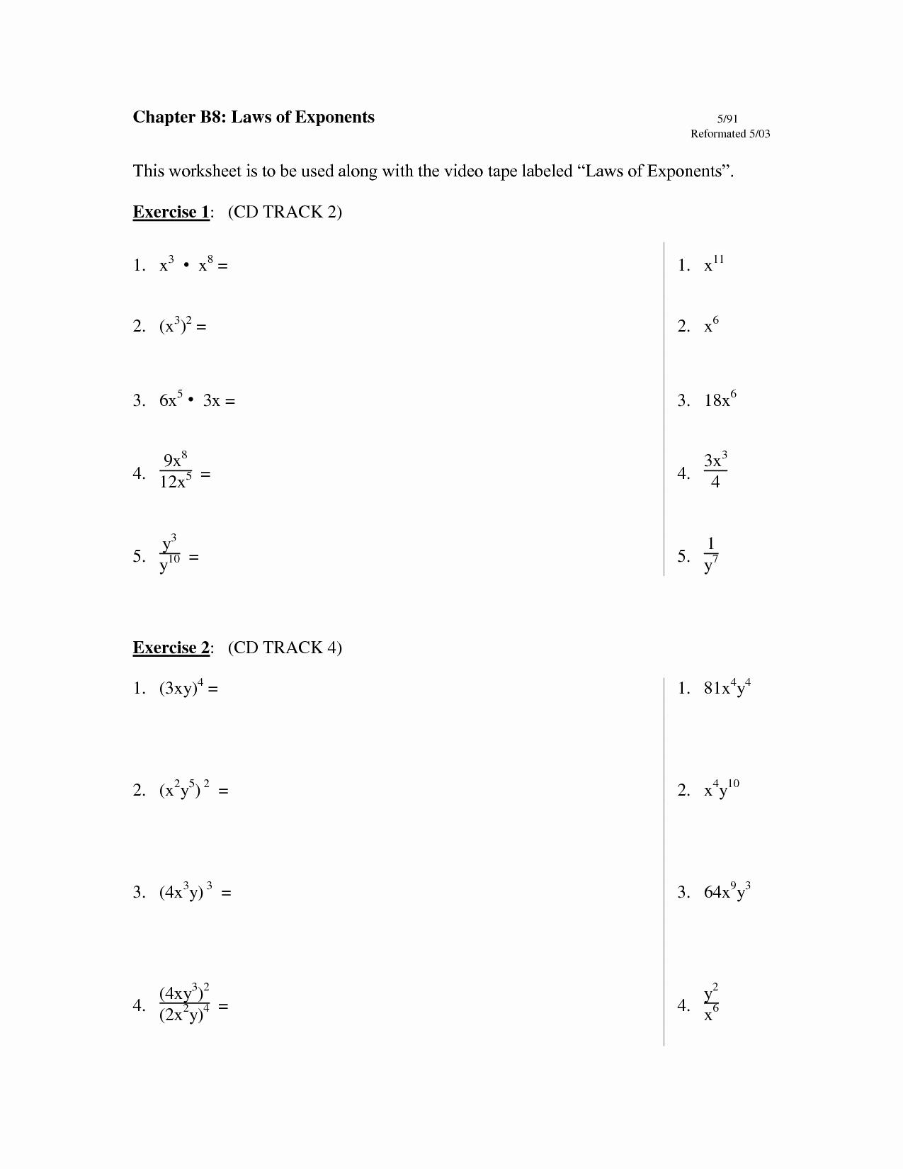 Rules Of Exponents Worksheet Pdf Best Of Worksheet Laws Exponents Worksheet Grass Fedjp