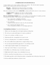 Run On Sentence Worksheet Inspirational Avoiding Run Sentences I 7th 9th Grade Worksheet