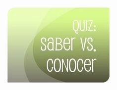 Saber Vs Conocer Worksheet Unique 1000 Images About Spanish Saber Vs Conocer Lesson