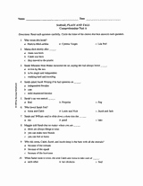 Sarah Plain and Tall Worksheet Awesome Free Printable Multiple Choice Question Test for Sarah