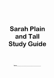Sarah Plain and Tall Worksheet Luxury English Worksheets Study Guide for Sarah Plain and Tall