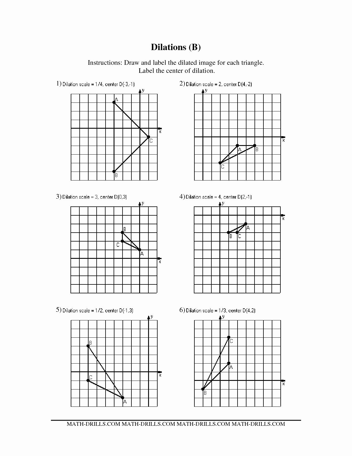 Scale Factor Worksheet with Answers Awesome Dilation Worksheet Funresearcher