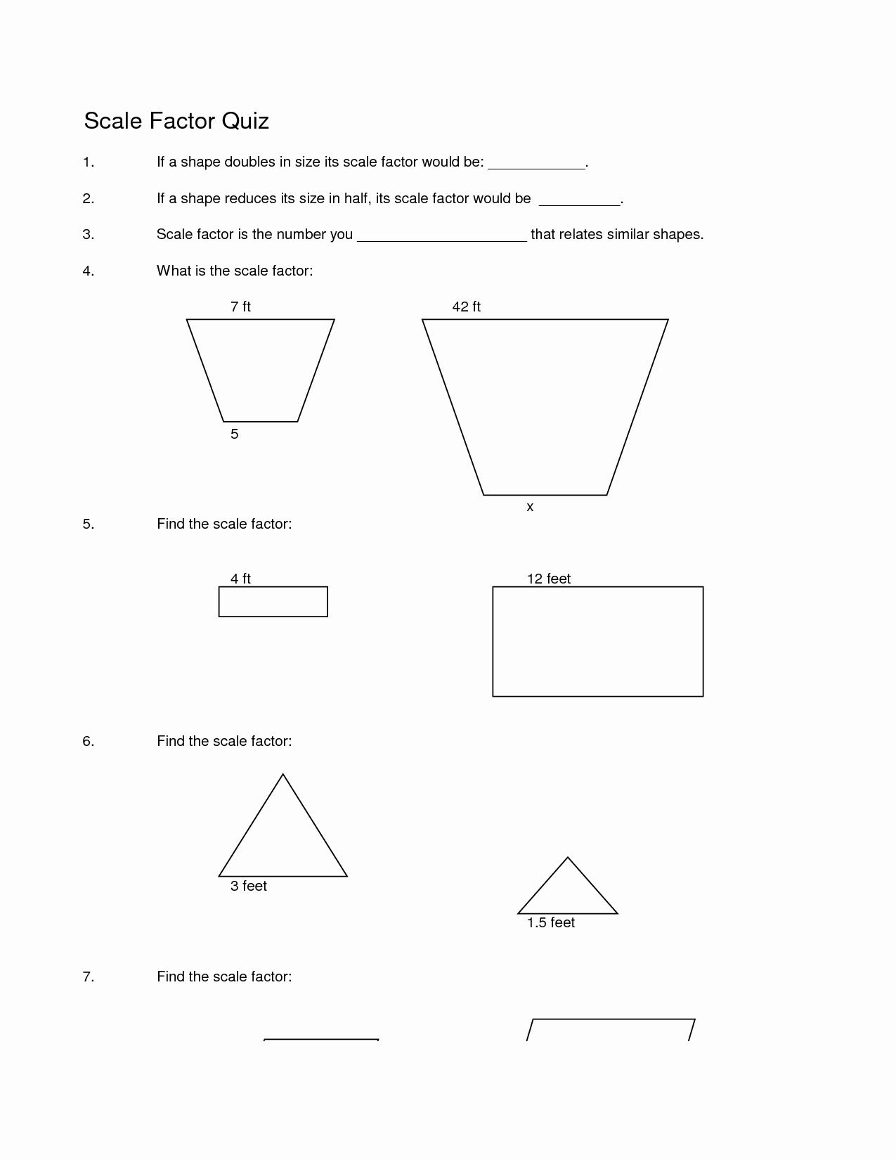 50 Scale Factor Worksheet With Answers Chessmuseum Template Library