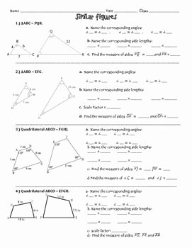 Scale Factor Worksheet with Answers Inspirational Similar Figures Practice Worksheet