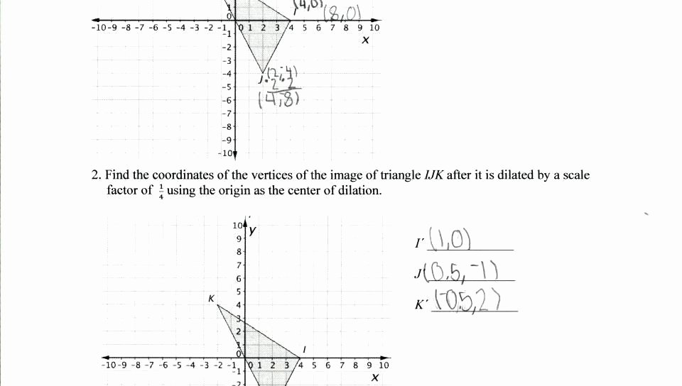 Scale Factor Worksheet with Answers New 37 Dilations Worksheet Answer Key
