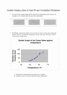 Scatter Plot Correlation Worksheet Beautiful Scatter Graphs &amp; Correlation Worksheet by Ryansmailes