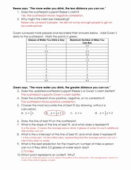 Scatter Plot Practice Worksheet Best Of Scatter Plot Intro Activity Worksheet by Rise Over Run