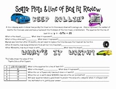 Scatter Plot Worksheet 8th Grade Lovely Education Algebra 1 Scatter Plots On Pinterest
