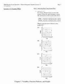 Scatter Plot Worksheet with Answers Best Of Scatter Plots Worksheet for 11th Grade