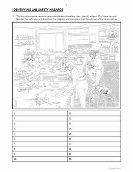 Science Lab Safety Worksheet Inspirational Lab Safety Review Worksheets Editable by Tangstar