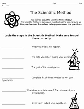 Scientific Method Practice Worksheet Luxury Scientific Method Worksheet Corresponds to Handout