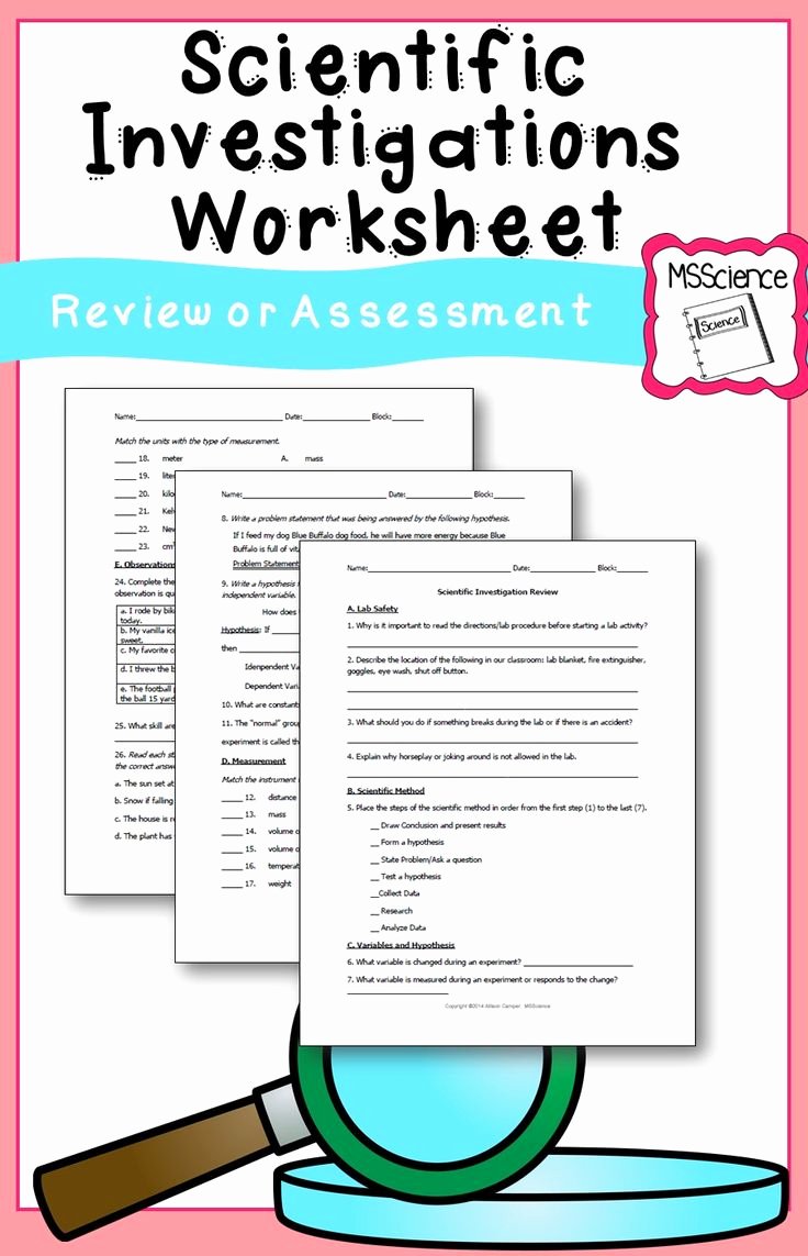 Scientific Method Review Worksheet Answers New Best 25 Scientific Method Worksheet Ideas On Pinterest