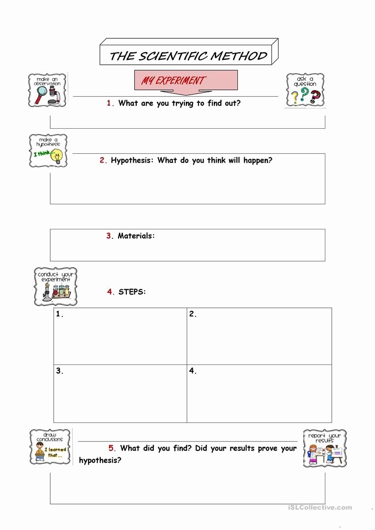 50 Scientific Method Steps Worksheet
