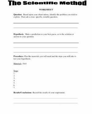 Scientific Method Worksheet 4th Grade Fresh Kindergarten Science Worksheets Worksheet Mogenk Paper Works