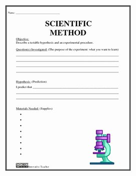 Scientific Method Worksheet 4th Grade New Scientific Method Worksheet Upper Elementary by