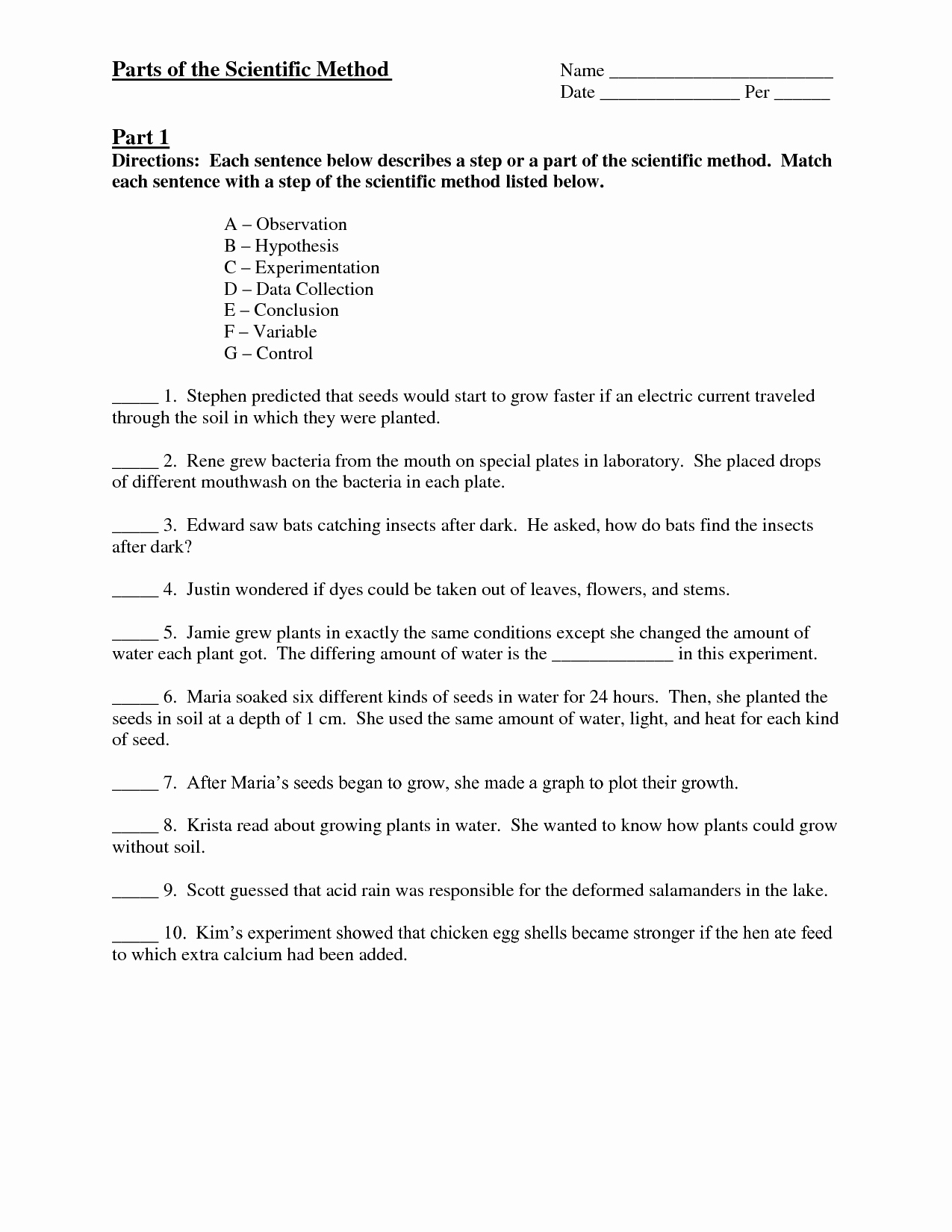 Scientific Method Worksheet Answer Key Unique 12 Best Of Scientific Method Worksheet Answer Key