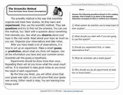 Scientific Method Worksheet Answers Beautiful Scientific Method Worksheet Answers