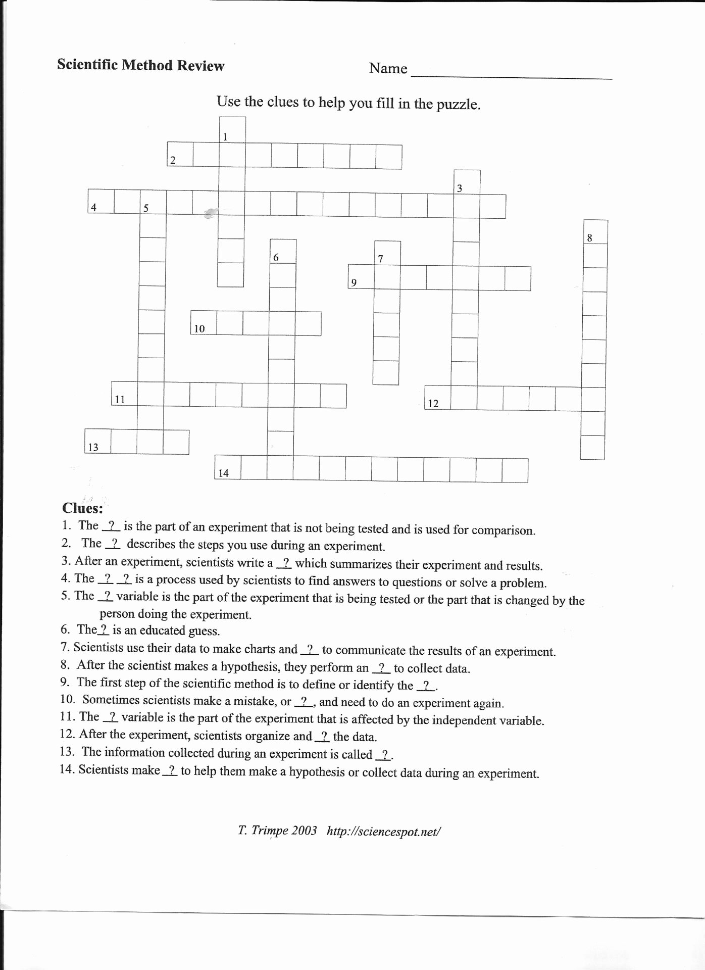 50 Scientific Method Worksheet Answers