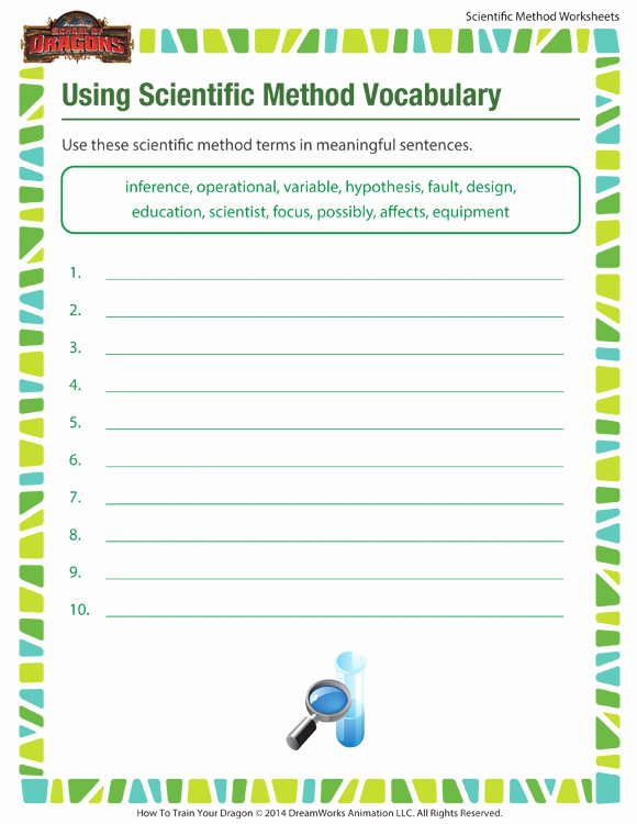 Scientific Method Worksheet Elementary Fresh Using Scientific Method Vocabulary Worksheet – Scientific