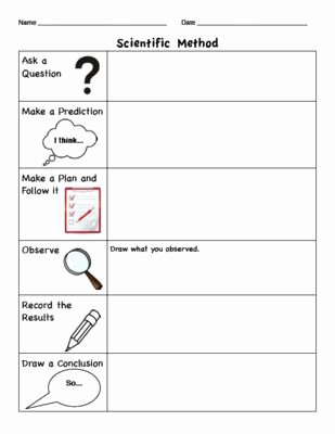 Scientific Method Worksheet Elementary Unique 1000 Images About Science On Pinterest