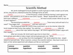 Scientific Method Worksheet High School Best Of Middle School Scientific Method Worksheet