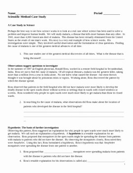Scientific Method Worksheet High School New Scientific Method Case Study by Lisa Michalek