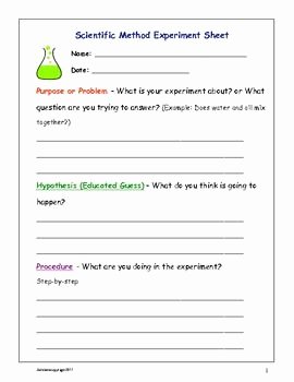 Scientific Method Worksheet Middle School Best Of Two Sets Primary and Secondary You Choose to Be Used
