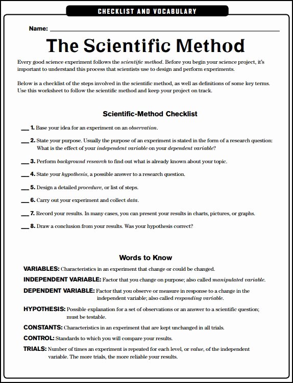 Scientific Method Worksheet Middle School Elegant Chsh Teach Science Experimentation and Investigation
