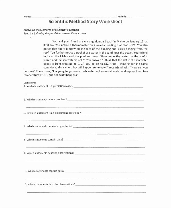 Scientific Method Worksheet Pdf New Sample Scientific Method Worksheet 8 Free Documents