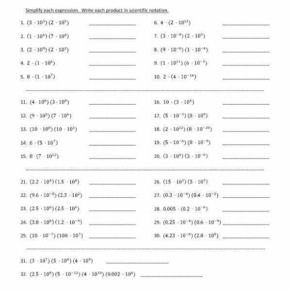 Scientific Notation Word Problems Worksheet Unique Scientific Notation Worksheet Adding and Subtraction