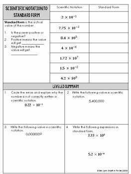 Scientific Notation Worksheet 8th Grade Beautiful 8th Grade Scientific Notation Lesson 8 Ee A 3 Go Math by