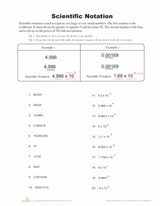 Scientific Notation Worksheet 8th Grade Best Of Scientific Notation the Number System