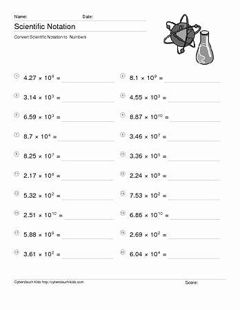 Scientific Notation Worksheet 8th Grade Best Of the Number Of Seconds In A Week is 604 800 if This Number